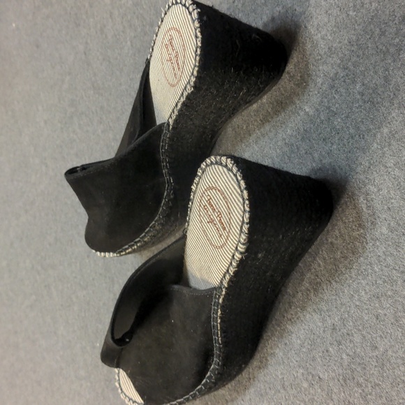 Toni Pons Lorena Wedge Sandals, Women's Size US 9.5-10 / EU 41, Black NEW - Picture 2 of 8